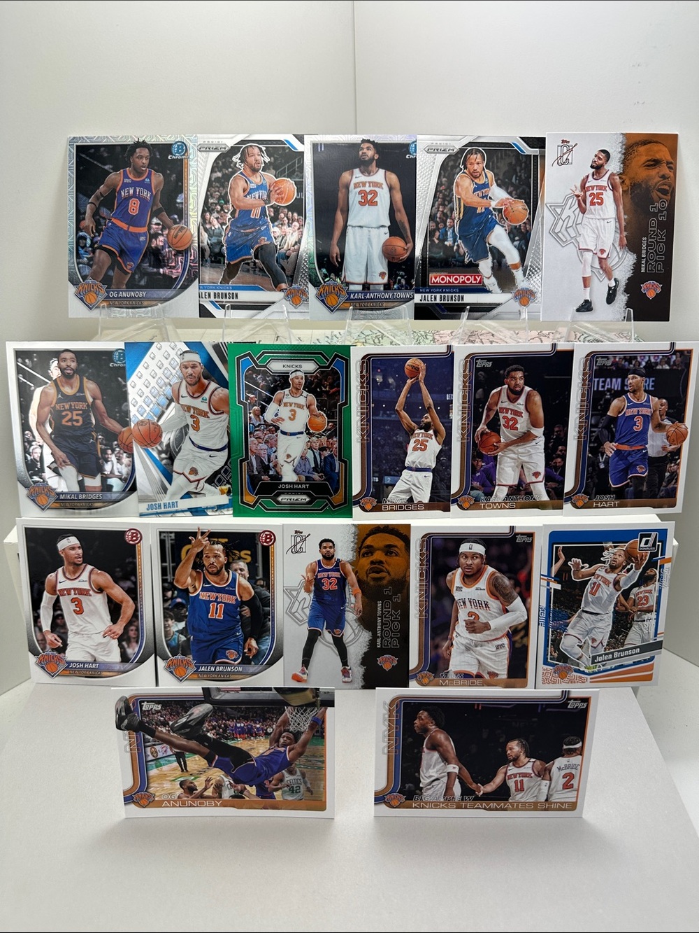Jalen Brunson Knicks lot of 18 w/ KAT/OG Anunoby/Josh Hart/Bridges & McBride